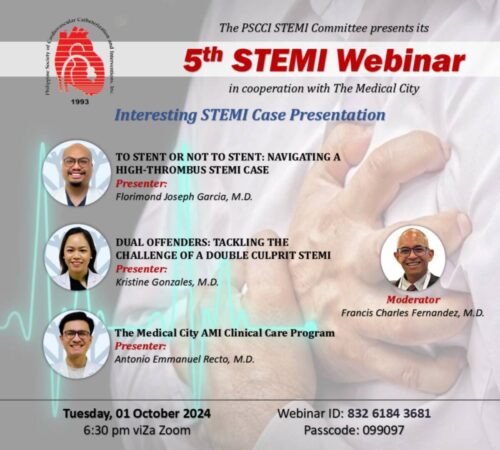 Stemi Events 5th STEMI Webinar: Interesting STEMI Case Presentation — PSCCI